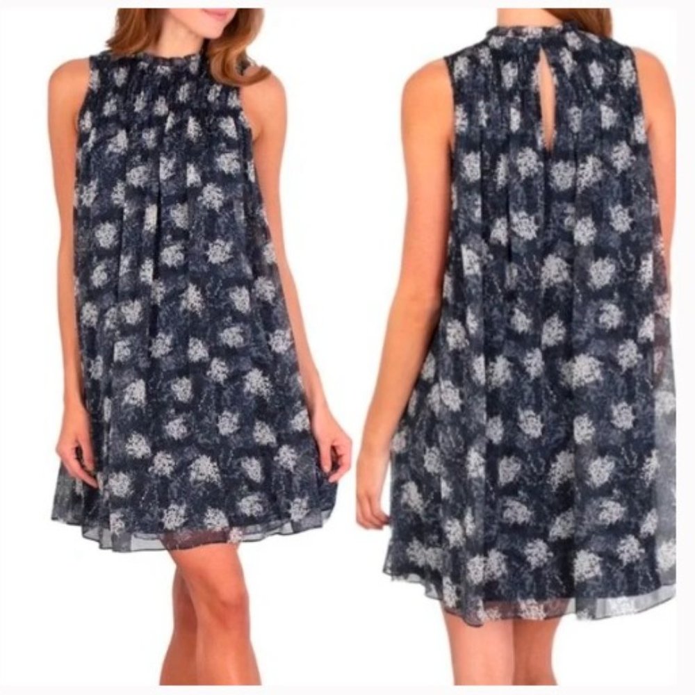 NWT Joie Thelan Flowing Dress in Baltic Print - Picture 2 of 2